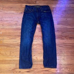 American Eagle 30/30 slim straight blue jeans
